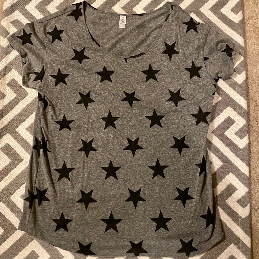 Star print gray T-Shirt - Picture 5 of 6